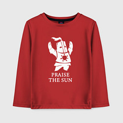 Лонгслив хлопковый детский Praise the Sun, цвет: красный