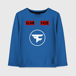 Лонгслив хлопковый детский FAZE CLAN, цвет: синий