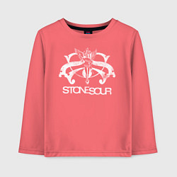 Лонгслив хлопковый детский Stone Sour, цвет: коралловый