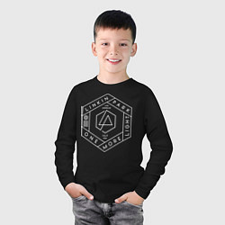 Лонгслив хлопковый детский Linkin Park: One More Light, цвет: черный — фото 2