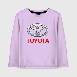 Лонгслив хлопковый детский TOYOTA, цвет: лаванда