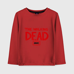 Лонгслив хлопковый детский The walking Dead AMC, цвет: красный