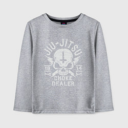 Лонгслив хлопковый детский Jiu Jitsu, цвет: меланж