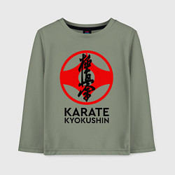Лонгслив хлопковый детский Karate Kyokushin, цвет: авокадо