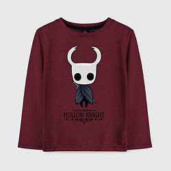 Лонгслив хлопковый детский Hollow Knight, цвет: меланж-бордовый