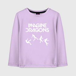 Лонгслив хлопковый детский IMAGINE DRAGONS, цвет: лаванда