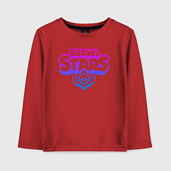 Лонгслив хлопковый детский BRAWL STARS, цвет: красный