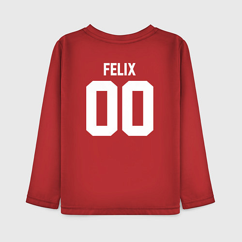Детский лонгслив STRAY KIDS FELIX / Красный – фото 2