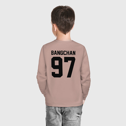 Детский лонгслив STRAY KIDS BANGCHAN / Пыльно-розовый – фото 4