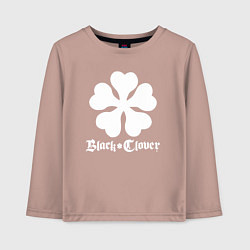 Лонгслив хлопковый детский Black Clover, цвет: пыльно-розовый