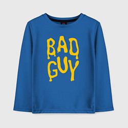 Лонгслив хлопковый детский Bad Guy, цвет: синий