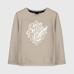 Лонгслив хлопковый детский Deep Purple: Machine Head, цвет: миндальный
