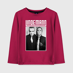Лонгслив хлопковый детский Lindemann, цвет: маджента