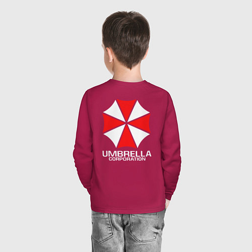 Детский лонгслив UMBRELLA CORP / Маджента – фото 4