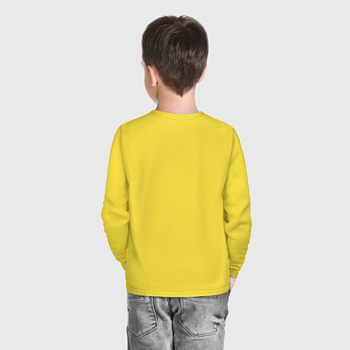 Детский лонгслив TKD / Желтый – фото 4