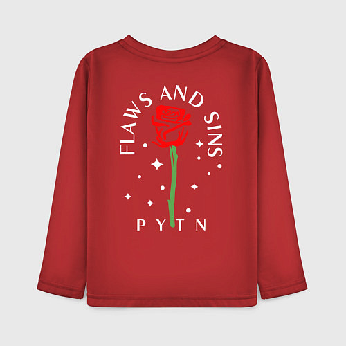 Детский лонгслив Payton Moormeie / Красный – фото 2