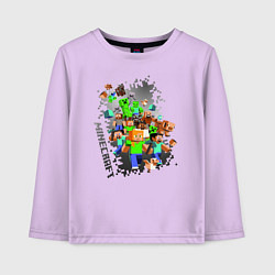 Детский лонгслив Minecraft