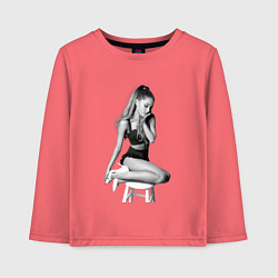 Лонгслив хлопковый детский ARIANA GRANDE, цвет: коралловый