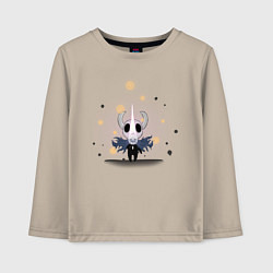 Лонгслив хлопковый детский Hollow knight Полый рыцарь, цвет: миндальный