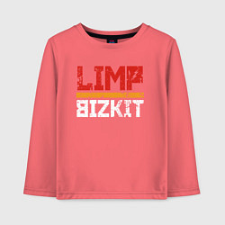 Лонгслив хлопковый детский LIMP BIZKIT, цвет: коралловый