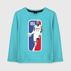 Лонгслив хлопковый детский NBA Kobe Bryant, цвет: бирюзовый