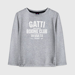 Лонгслив хлопковый детский Gatti Boxing Club, цвет: меланж