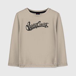 Лонгслив хлопковый детский West Coast Customs, цвет: миндальный