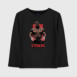 Лонгслив хлопковый детский Tyson, цвет: черный