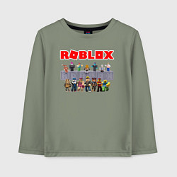 Лонгслив хлопковый детский ROBLOX, цвет: авокадо