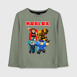 Лонгслив хлопковый детский ROBLOX, цвет: авокадо