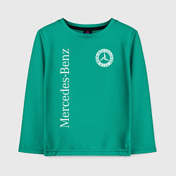 Лонгслив хлопковый детский MERCEDES, цвет: зеленый