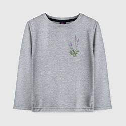Лонгслив хлопковый детский Lavanda, цвет: меланж