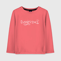 Лонгслив хлопковый детский Evanescence, цвет: коралловый