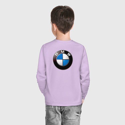 Детский лонгслив BMW оскал / Лаванда – фото 4