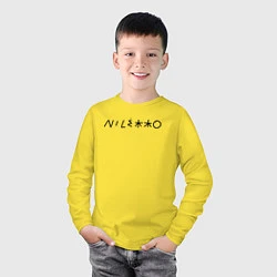 Лонгслив хлопковый детский NILETTO, цвет: желтый — фото 2