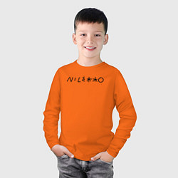Лонгслив хлопковый детский NILETTO, цвет: оранжевый — фото 2