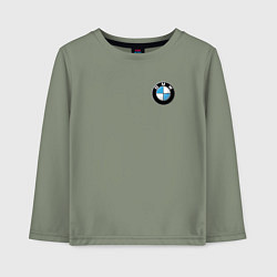 Лонгслив хлопковый детский BMW, цвет: авокадо