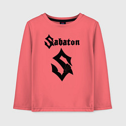 Лонгслив хлопковый детский Sabaton, цвет: коралловый