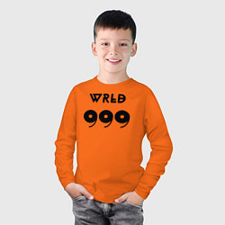 Лонгслив хлопковый детский JUICE WRLD, цвет: оранжевый — фото 2