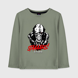Лонгслив хлопковый детский STAAAAARS!, цвет: авокадо