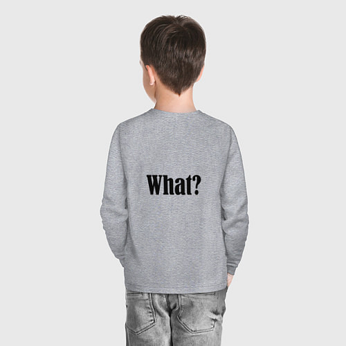 Детский лонгслив Удивленные кошки / Меланж – фото 4