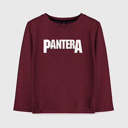 Лонгслив хлопковый детский PANTERA, цвет: меланж-бордовый