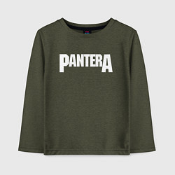 Лонгслив хлопковый детский PANTERA, цвет: меланж-хаки
