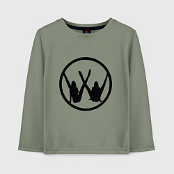 Лонгслив хлопковый детский Volkswagen Z, цвет: авокадо