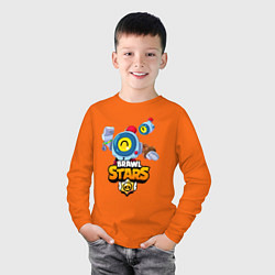 Лонгслив хлопковый детский BRAWL STARS NANI, цвет: оранжевый — фото 2