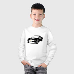 Лонгслив хлопковый детский Chevrolet Z, цвет: белый — фото 2