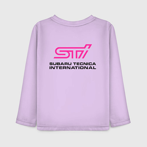 Детский лонгслив SUBARU STI спина Z / Лаванда – фото 2