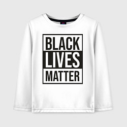 Детский лонгслив BLACK LIVES MATTER