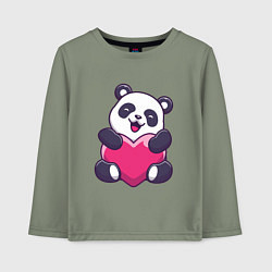 Детский лонгслив Панда love