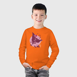 Лонгслив хлопковый детский Лига справедливости, цвет: оранжевый — фото 2
